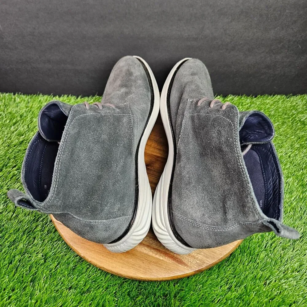 Cole Haan Grand Evolution Chukka Boot Men's 11 M Gray Suede Leather C25586